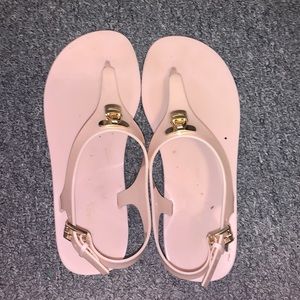 Light pink Michael kors jelly sandals